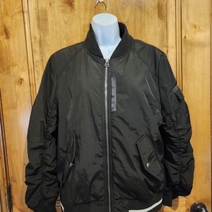 Mark New York Andrew Mark Black bomber jacket awesome pockets large